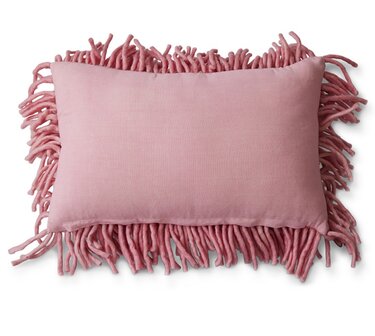 HKLIVING Rugged woolen cushion pink