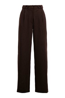 Zusss krijtstreep broek met detail 
