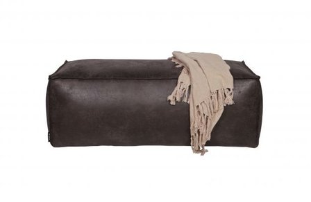 WOOOD Premium Rodeo poef zwart 