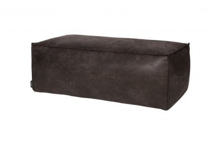 WOOOD Premium Rodeo poef zwart 