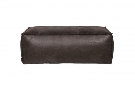 WOOOD Premium Rodeo poef zwart 
