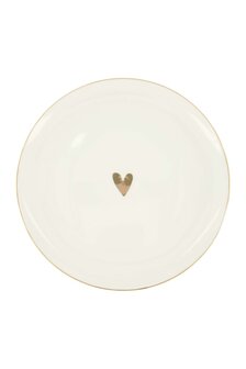 Zusss dinerbord hartje, goud