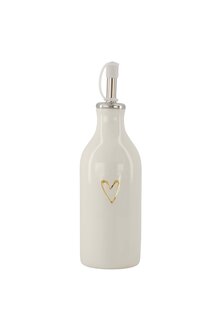 Zusss olie azijn fles keramiek open hartje