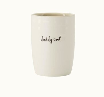 Zusss koffiemok daddy cool wit zand zwart