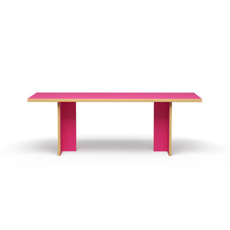 HKLIVING Dining Table Raspberry Rectangular 220cm