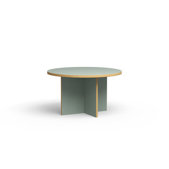 HKLIVING Dining table pale blue round 130 cm 