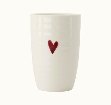 Zusss mok L hartje wit rood