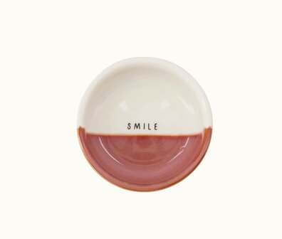 Zusss dipschaaltje smile wit burgundy