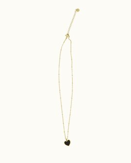 Zusss ketting met hartbedel