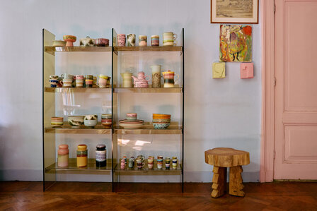 HKLIVING Modular Acrylic Cabinet 160cm Olive green