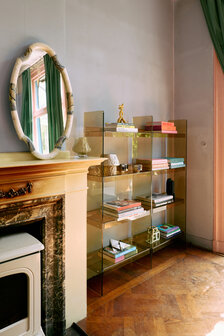 HKLIVING Modular Acrylic Cabinet 160cm Olive green