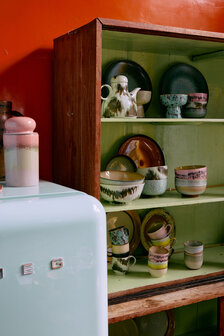HKLIVING 70s ceramics: caf&eacute; mugs abstract, set of 4