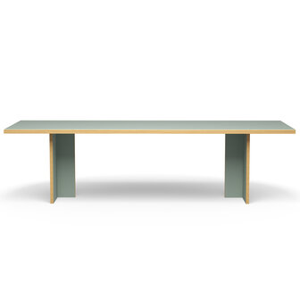 HKLIVING Dining table pale green rectangular 280cm