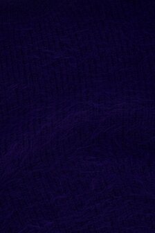 Zusss fluffy trui met ronde hals night blue
