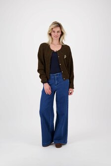 Zusss basic vestje chocoladebruin