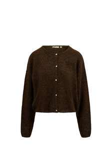 Zusss basic vestje chocoladebruin
