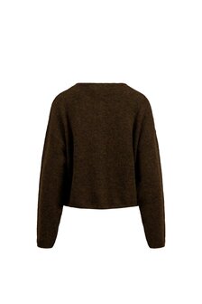 Zusss basic vestje chocoladebruin