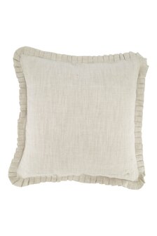 Zusss kussen ruffle magnifique 45x45cm peper en zout/grijsblauw