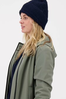 Zusss gebreide muts met kabels navy