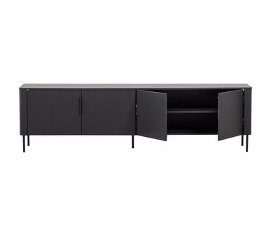 WOOOD Gunnar TV Meubel 200 cm Mat Zwart