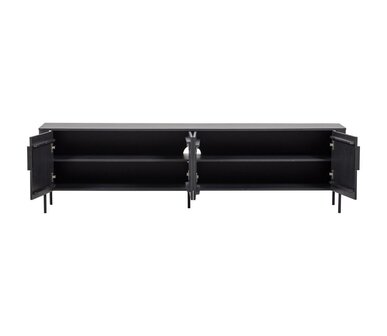WOOOD Gunnar TV Meubel 200 cm Mat Zwart