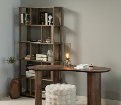 WOOOD Riss Boekenkast Eikenhout 186x90 Naturel