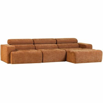 WOOOD Novi Chaise Longue Bank Rechts Oranje Melange