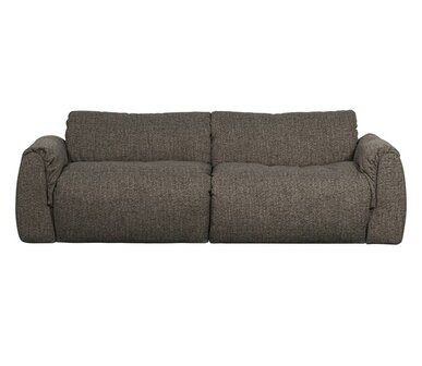 WOOOD Baggy 2-zits Bank Geweven Stof Warmgrijs Melange