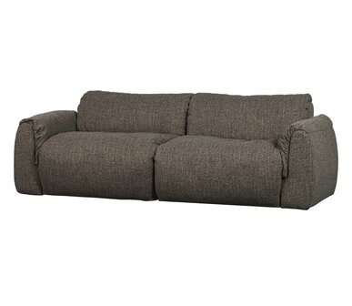 WOOOD Baggy 2-zits Bank Geweven Stof Warmgrijs Melange