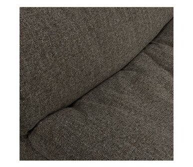 WOOOD Baggy 3-zits Bank Geweven Stof Warmgrijs Melange