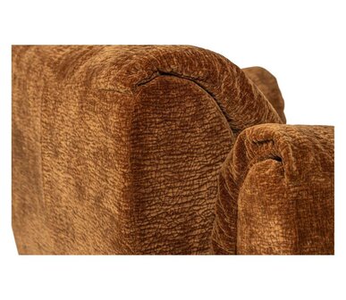 WOOOD Baggy 3-zits Bank 3D Chenille Middenbruin