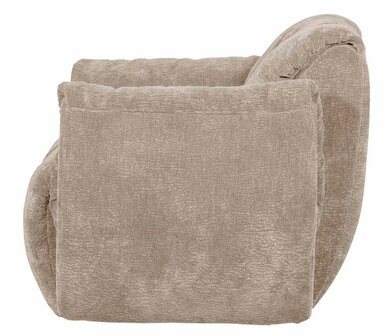 WOOOD Baggy Draaifauteuil 3D Chenille Zand