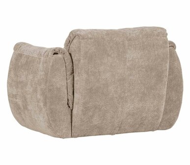 WOOOD Baggy Draaifauteuil 3D Chenille Zand
