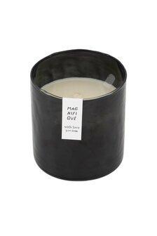 Zusss geurkaars hammered glas antracietgrijs
