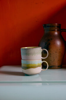 HKLIVING 70s ceramics: tea cups, neo, set of 2