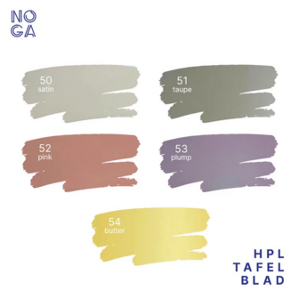 NOGA design Zara eetkamertafel &Oslash;128cm met Klip onderstel, tafelbladen kleuren