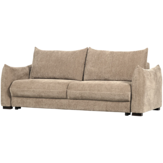 WOOOD Jonne 3-Zits Slaapbank Chenille Naturel