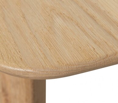 WOOOD Tablo Deens Ovaal 220x100cm Transparant