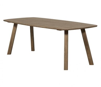 WOOOD Tablo Deens Ovaal 220x100cm Cashmere Brown
