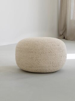 Beside Rugs poef Ease Light Beige