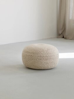 Beside Rugs poef Ease Light Beige