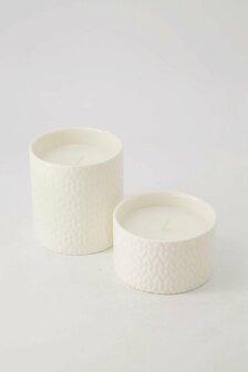 Zusss geurkaars Keramiek Met Deksel Hartje M Wit/Goud Wit
