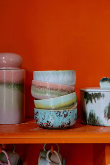 HKLIVING 70s ceramics Dessert Bowls Impression set of 4  