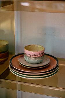 HKLIVING 70s ceramics Tapas Bowls Impression set of 4  