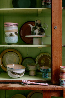 HKLIVING 70&#039;s ceramics Noodle Bowls, Dada Set Of 4