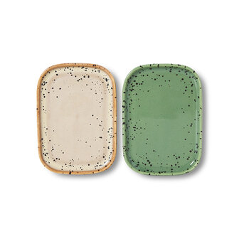 HKLIVING 70&#039;s ceramics Small Trays Crayon, set of 2
