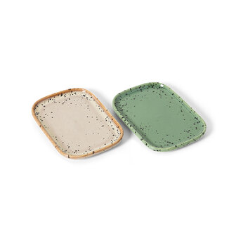 HKLIVING 70&#039;s ceramics Small Trays Crayon, set of 2
