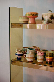 HKLIVING 70&#039;s ceramics Lungo Mugs Symbolist, Set Of 2