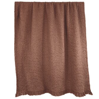 HAOMY Tempo II plaid 180x260cm Mocaccino 100% cotton