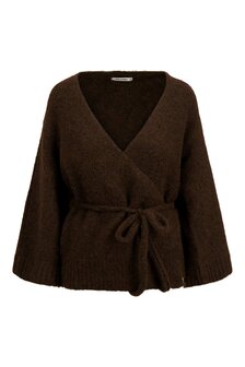 Zusss wikkel vest chocoladebruin